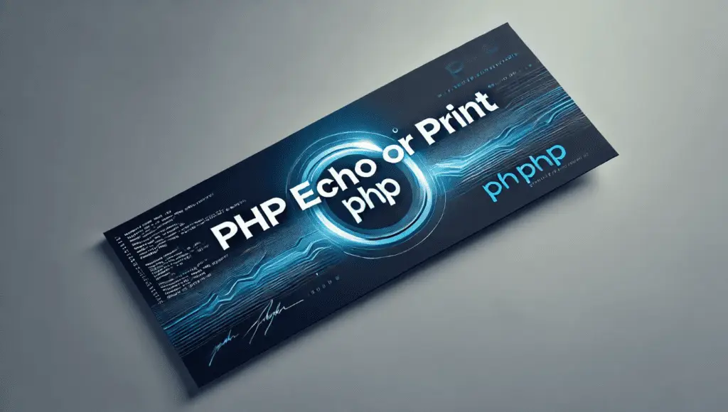 PHP echo or print PHP echo or print