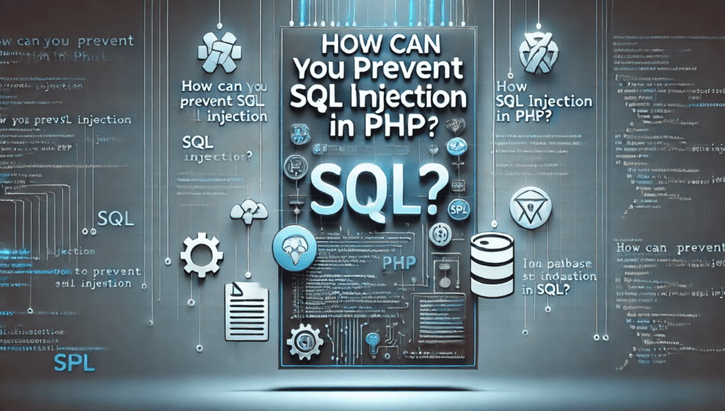 How can you prevent SQL injection in PHP? prevent SQL injection in PHP