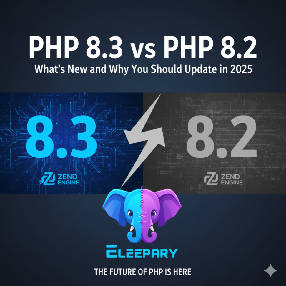PHP 8.3 vs PHP 8.2: What's New and Why You Should Update in 2025 PHP 8.3 vs PHP 8.2: What’s New and Why You Should Update in 2025
